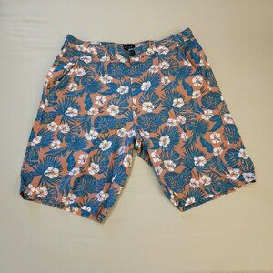 Jachs NY Tropical Floral Seersucker Short, 31"